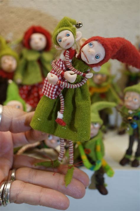 Ooak Polymer Clay Poseable Art Dolls By Dinkydarlings Elves Gnomes