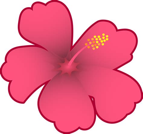 Rot Hibiskus Blume Eben Symbol Design Png