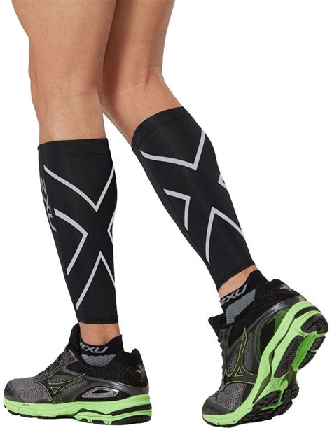 2xu Compression Calf Guards Black Calves Calf Muscles Black