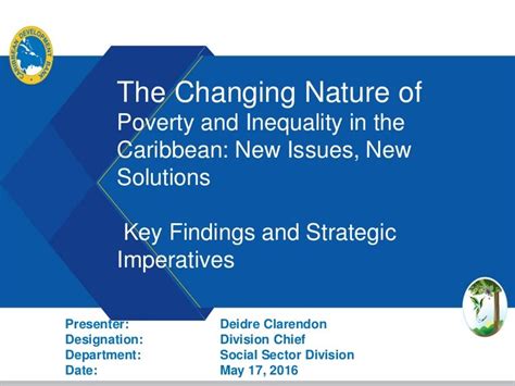 Poverty And Inequality In The Caribbean Key Findings