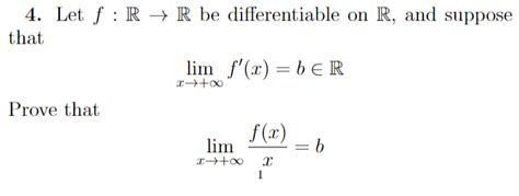 Solved 4 Let F R→r Be Differentiable On R And Suppose That