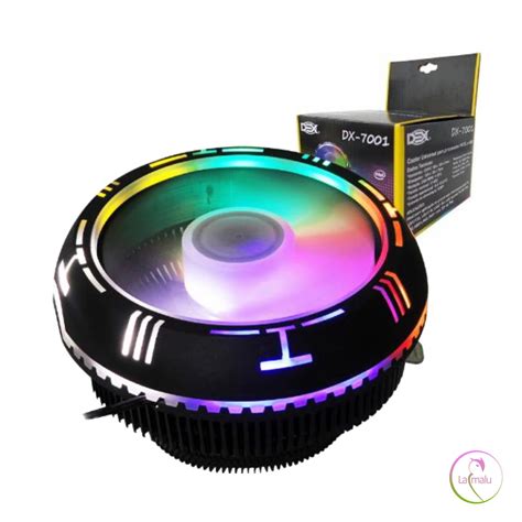 Cooler Para Processador GAMER DEX DX 7001 LGA UNIVERSAL LED RGB