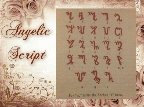 Theban Angel Script Study Organization, Ascended Masters, Angelic Realm ...