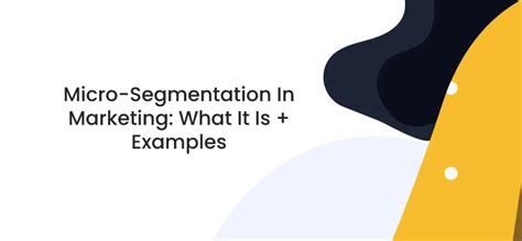 Micro Segmentation In Marketing What It Is Examples Poptin Blog