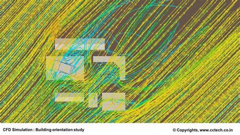 The video reveals the wind flow patterns around buildings for a given ...