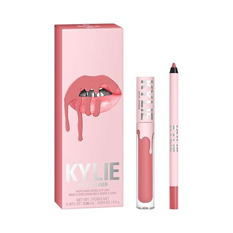 K B Matte Liquid Lipstick Lip Liner Snow Way Bae Fra Kylie