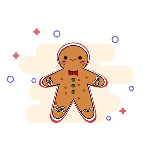 Cute Gingerbread Man Clipart