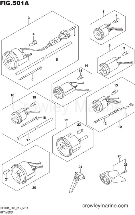 OPT METER Serial Range Four Stroke Outboard 140 DF140A 510001