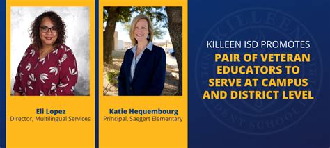 Killeen ISD promotes pair of veteran educators!