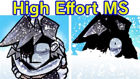 Friday Night Funkin VS High Effort Mount Silver Monochrome Hypno