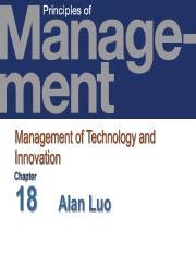 Chapter Managing Technology And Innovation Pdf Exhibit