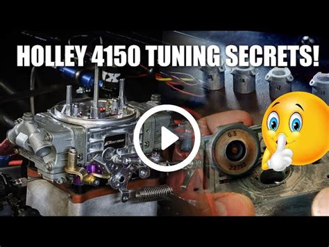 4412 Holley Accelerator Pump Tuning