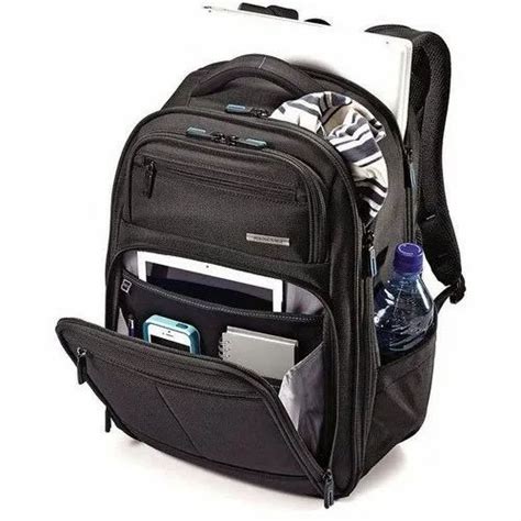 Black Polyester Laptop Backpack At Rs 390 Laptop Backpack In New