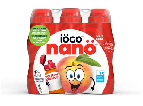 nanö Yogourt en tube Fraise Pêche 8x60g IÖGO