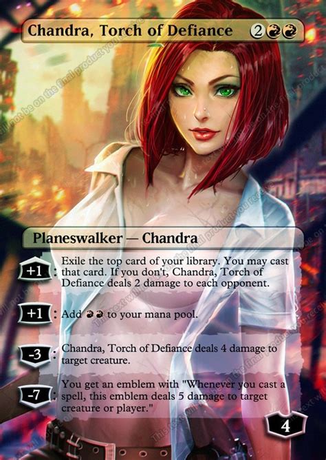 Chandra Torch Of Defiance Nude Adult Only For Magic By Mtgkun