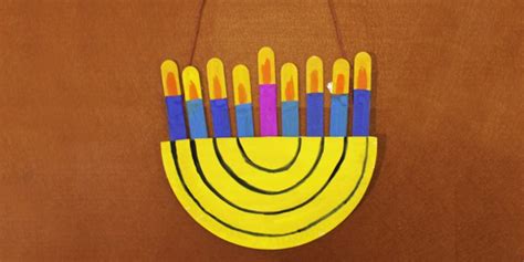 Paper Plate Menorah Craft | Painting Ideas for Kids