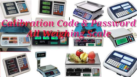 All Weighing Scale Calibration Code And Password By Care International