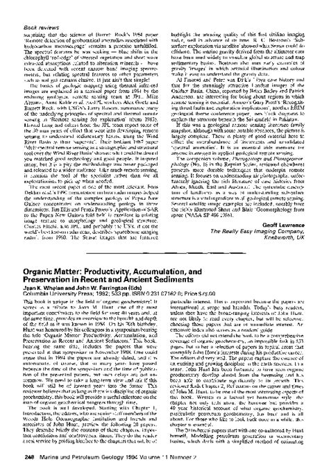 Pdf Organic Matter Productivity Accumulation And Preservation In