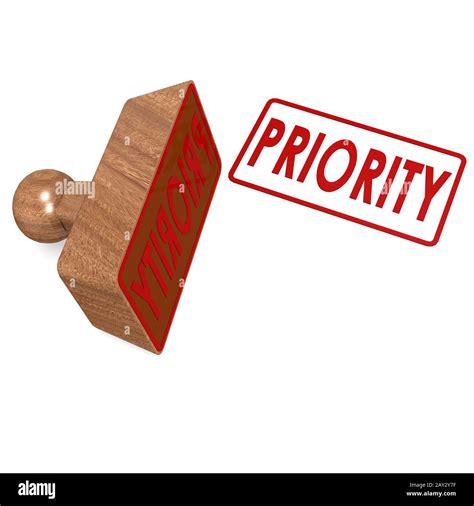 Priority Stamp Stock Photo Alamy