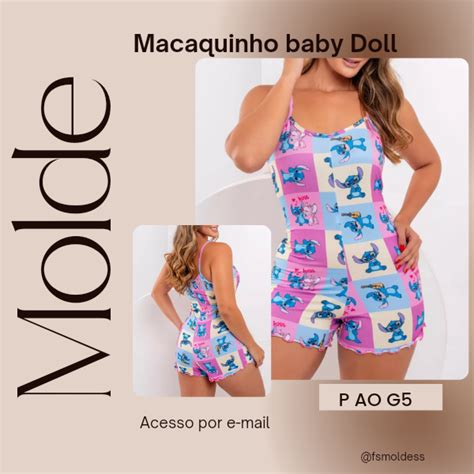 Molde Macaquinho Baby Doll Franciele Souza Hotmart