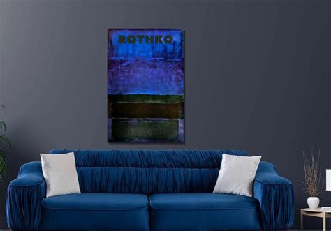 Mark Rothko Blue Green Brown Canvas Postermark Rothko Canvas - Etsy