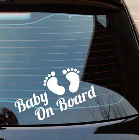 Baby On Board Bumper Sticker Decal Transfer Cut Not Printed Easy To