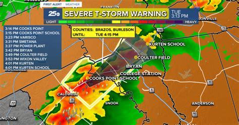 Severe Thunderstorm Watch Issued Across Brazos Valley Until 9 Pm