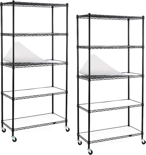 Amazon Ezpeaks Pack Shelf Shelving Units And Storage On Wheels