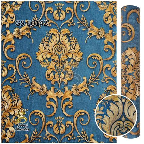 Konsep Populer Wallpaper Dinding Batik Gold