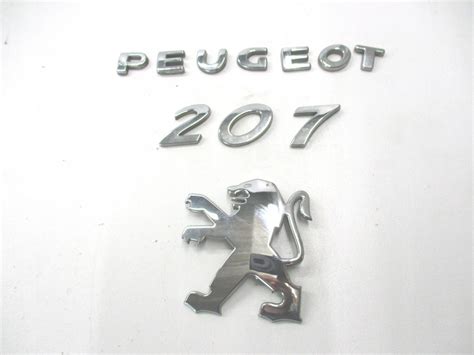 Peugeot 207 07 12 Emblemat znaczek logo na klapę 12636426023