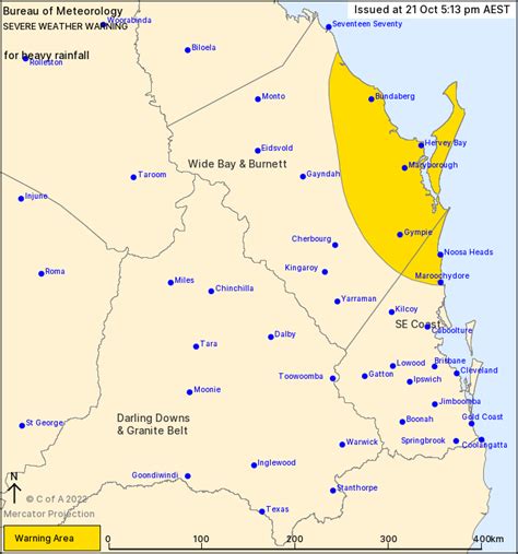 QLD Severe Weather Warning: Heavy, locally intense rainfall - ewn.com.au Alert