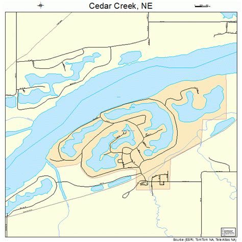 Cedar Creek Nebraska Street Map 3108185