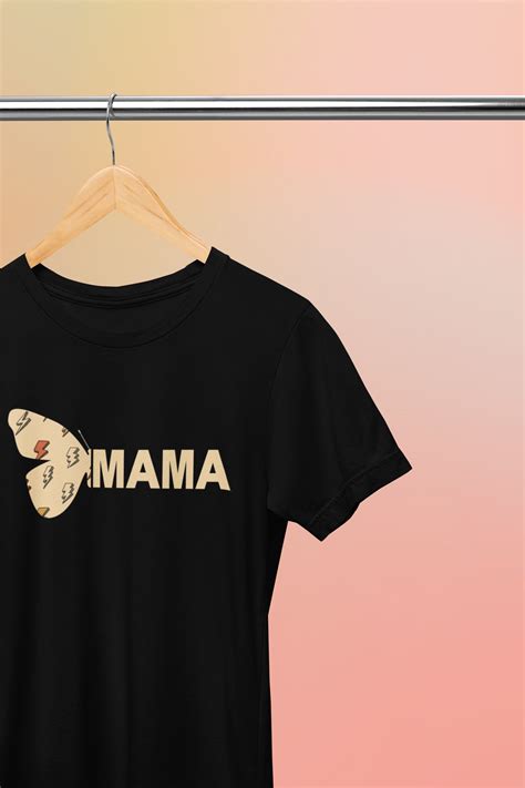 Mother S Day T Shirt Gift For Mom Butterfly Super Mama Print Top