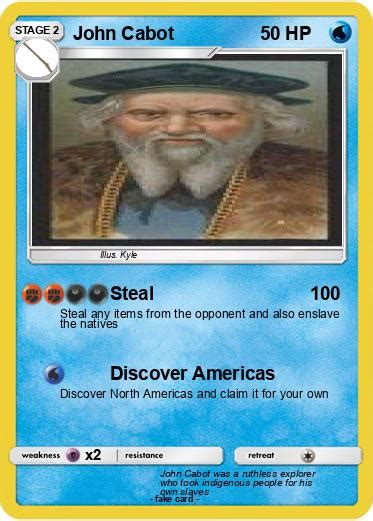 Pokémon John Cabot 127 127 Steal My Pokemon Card