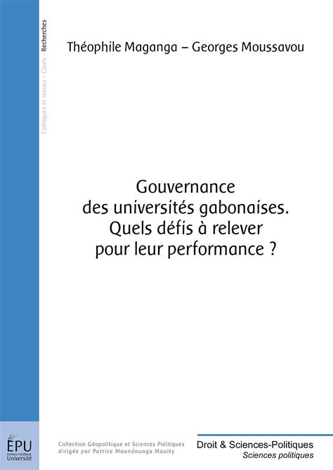 Buy Gouvernance des universités gabonaises Quels défis à relever pour