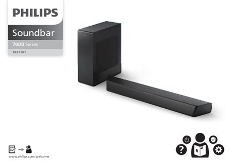 PHILIPS TAB7207 2 1 Channel Soundbar With Wireless Subwoofer User Guide