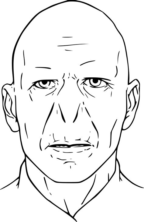 Harry Potter Coloring Pages Voldemort