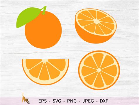 Orange Svg Orange Slice Svg Summer Fruit Svg Files For Cricut Etsy