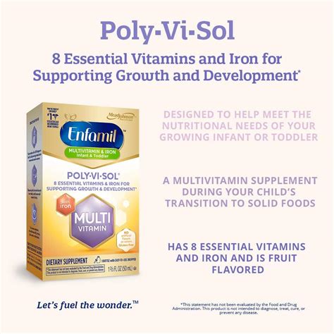 Buy Enfamil Poly Vi Sol Multivitamin Supplement Drops With Iron 50 Ml