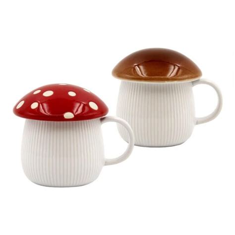 Mushroom Lidded Mug World Market Mugs Stuffed Mushrooms Unique