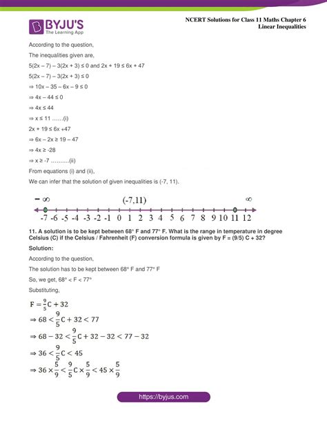 Ncert Solutions For Class 11 Maths Chapter 6 Linear Inequalities