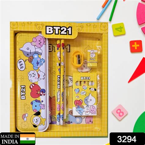 3294 Stationery Kit For Kids Stationery Set Includes Metal Pencil B