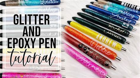 Glitter And Epoxy Pen Tutorial YouTube In 2021 Pen Diy Glitter