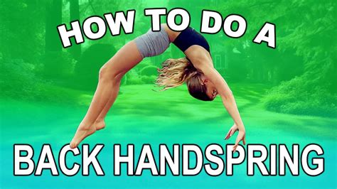 Back Handspring Tutorial Simple Step By Step Guide Youtube