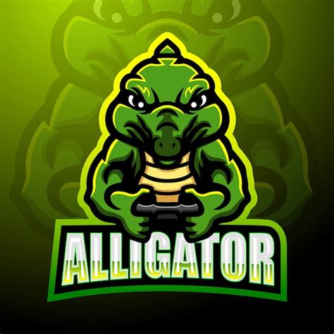 Premium Vector Alligator Mascot Esport Logo Design