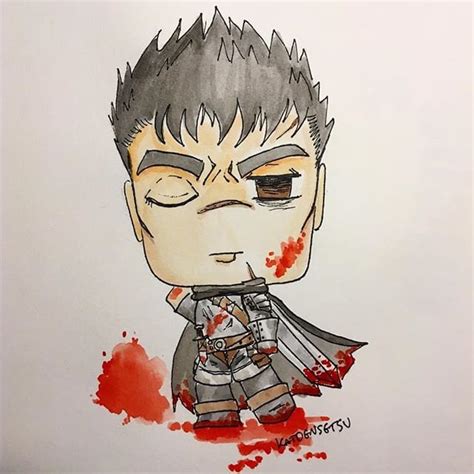 Guts Chibi Fan Art By Katdensetsu Berserk