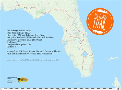 Florida Trail | Florida Hikes! - Florida Trail Maps Download - Printable Maps