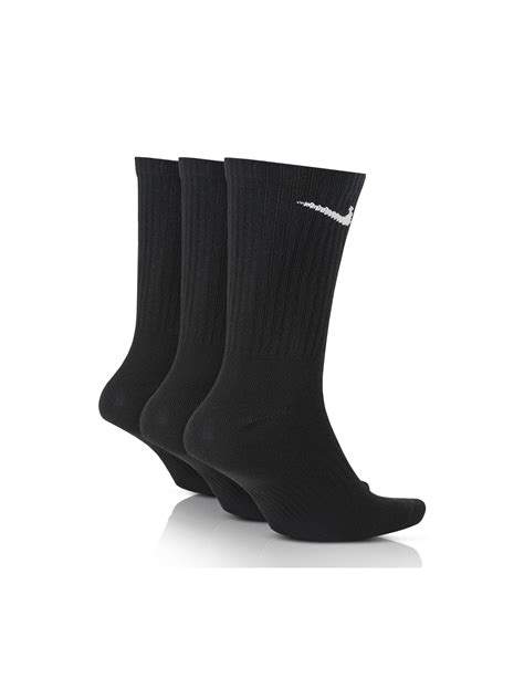 Nike 3 Pack Crew Black Socks