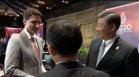 Chinese Leader Xi Jinping Confronts Trudeau At G Over Discussions