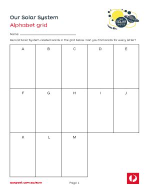 alphabet grid printable alphabet letters alphabet printables - free ...